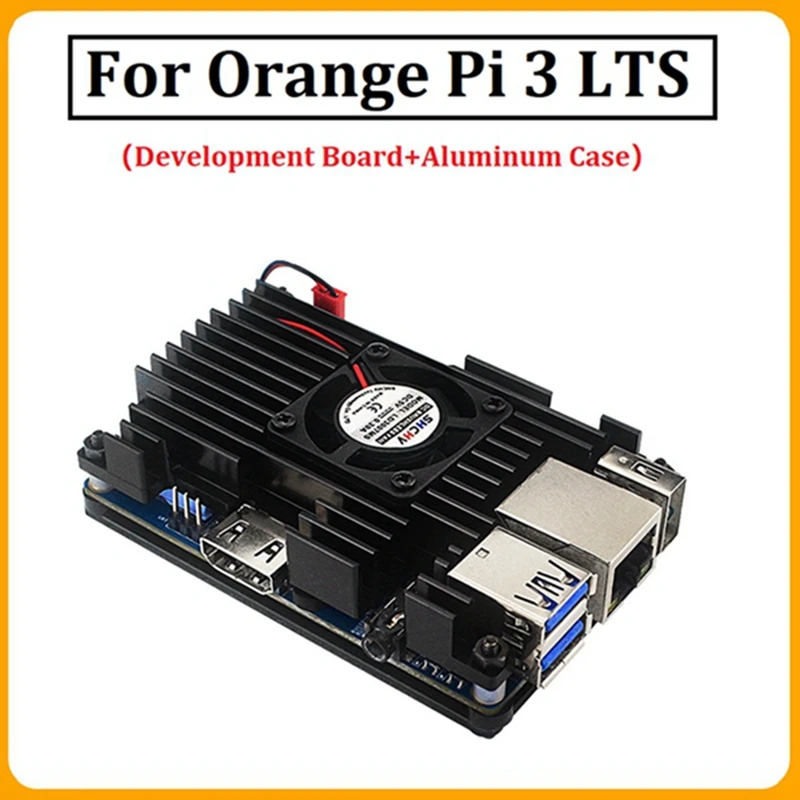 For Orange Pi 3 LTS+Case Allwinner H6 Quad-Core 2GB+8GB EMMC Flash Open Source Development Board Run Ubuntu Debian OS