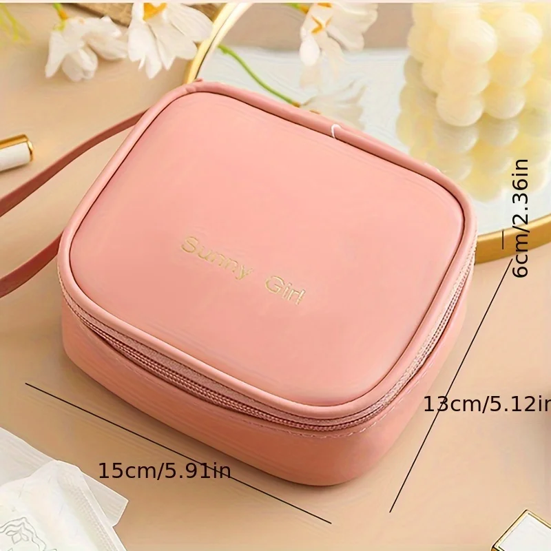 Makeup Bag Mini Lipstick Storage Bag Multifunctional Zero Wallet Travel Sanitary Napkin Bag Compact and Convenient To Hold Bag