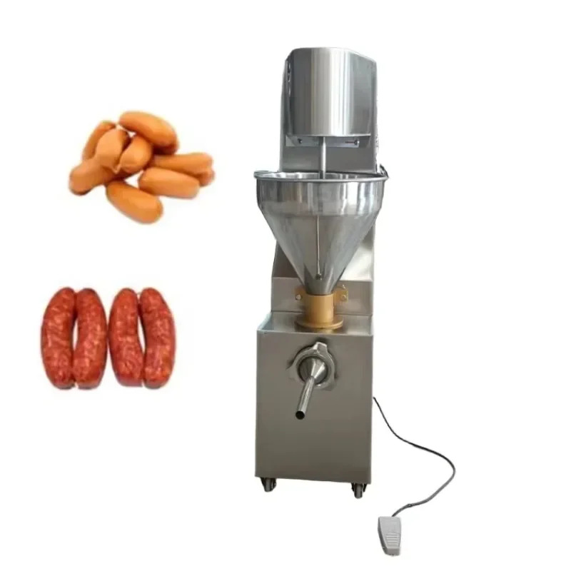 Semi-automatic sausage machine with the thickness of pig casings as the core component