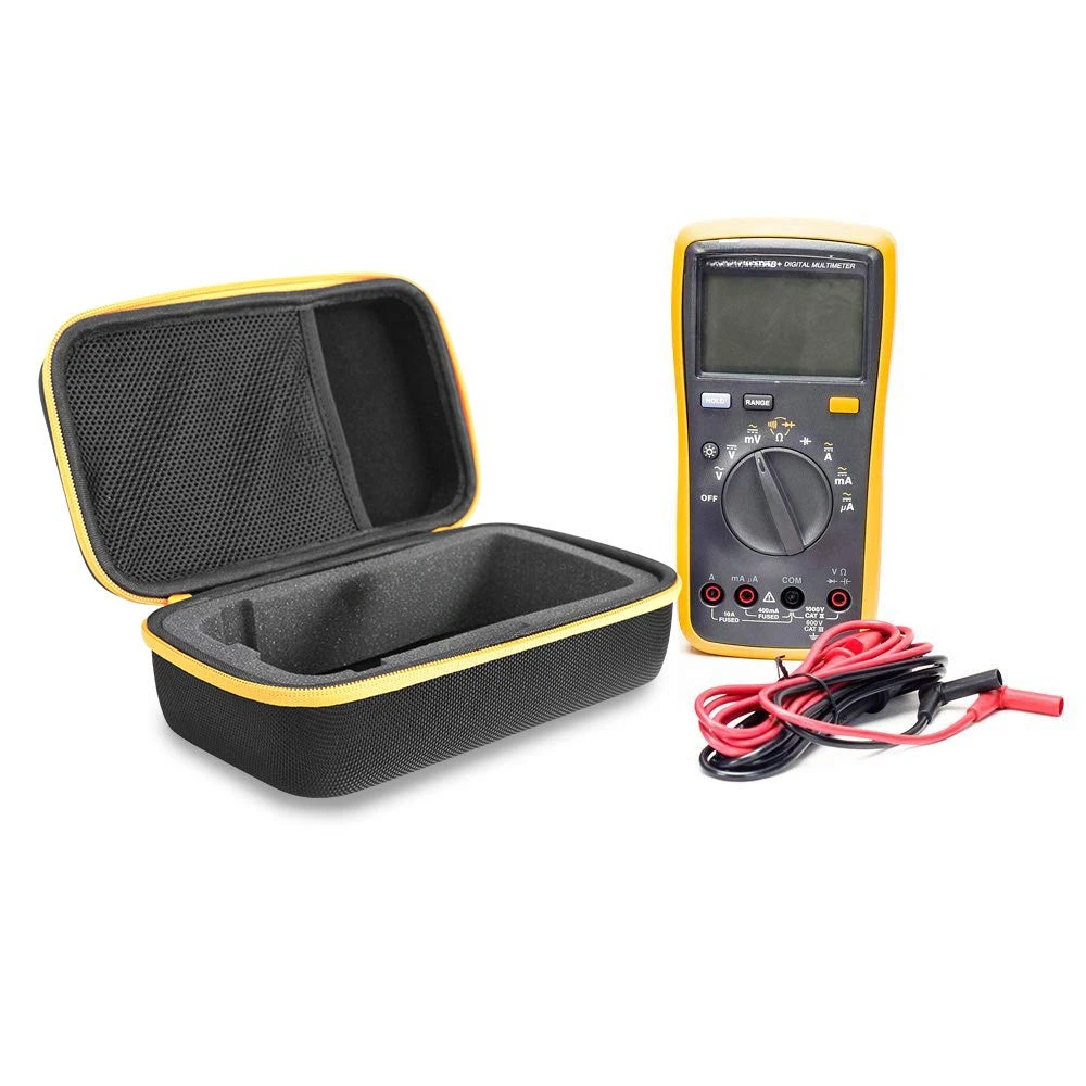 Multimeter Storage Bag Waterproof Shockproof EVA Hard Multimeter Carrying Case for Fluke 101/115/116/117/114/F15B /F17B /F18B