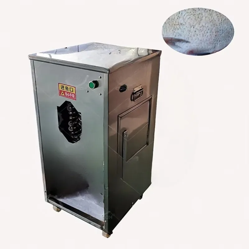 آلة تحجيم الأسماك الاحترافية 304 SS من الدرجة الغذائية للبيع المأكولات البحرية الصناعية