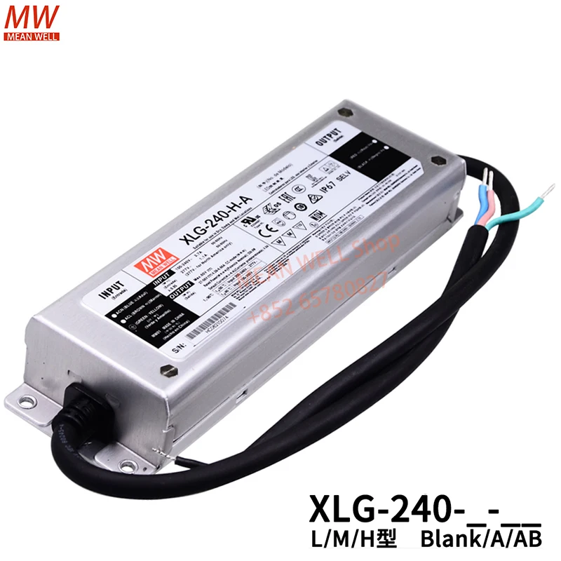 Original MEAN WELL 240W Constant Current Mode LED Driver Switching Power Supply XLG-240-L-A XLG-240-M-A XLG-240-H-A