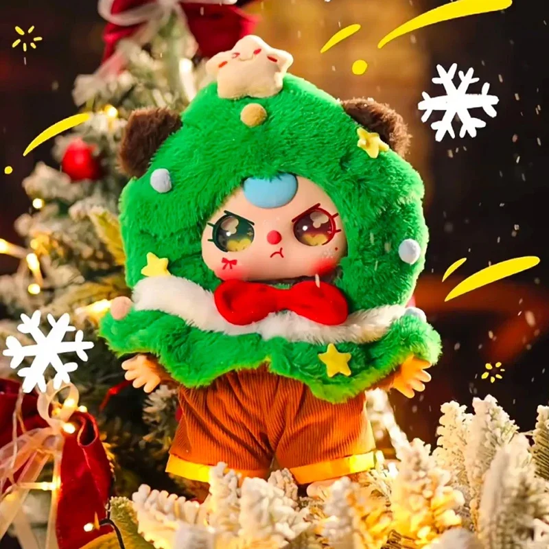 400% Christmas Limited Baby Three Vinyl Plush Blind Box Cute Doll Mystery Box Collection Model Ornament Girl Surprise Xmas Gifts