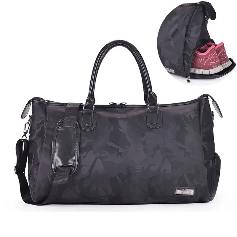 

Foldable Side Opening Women's Travel Convenient Clothing Bag Large Size Oxford Cloth Duffel Bag Women's Business Travel Bag