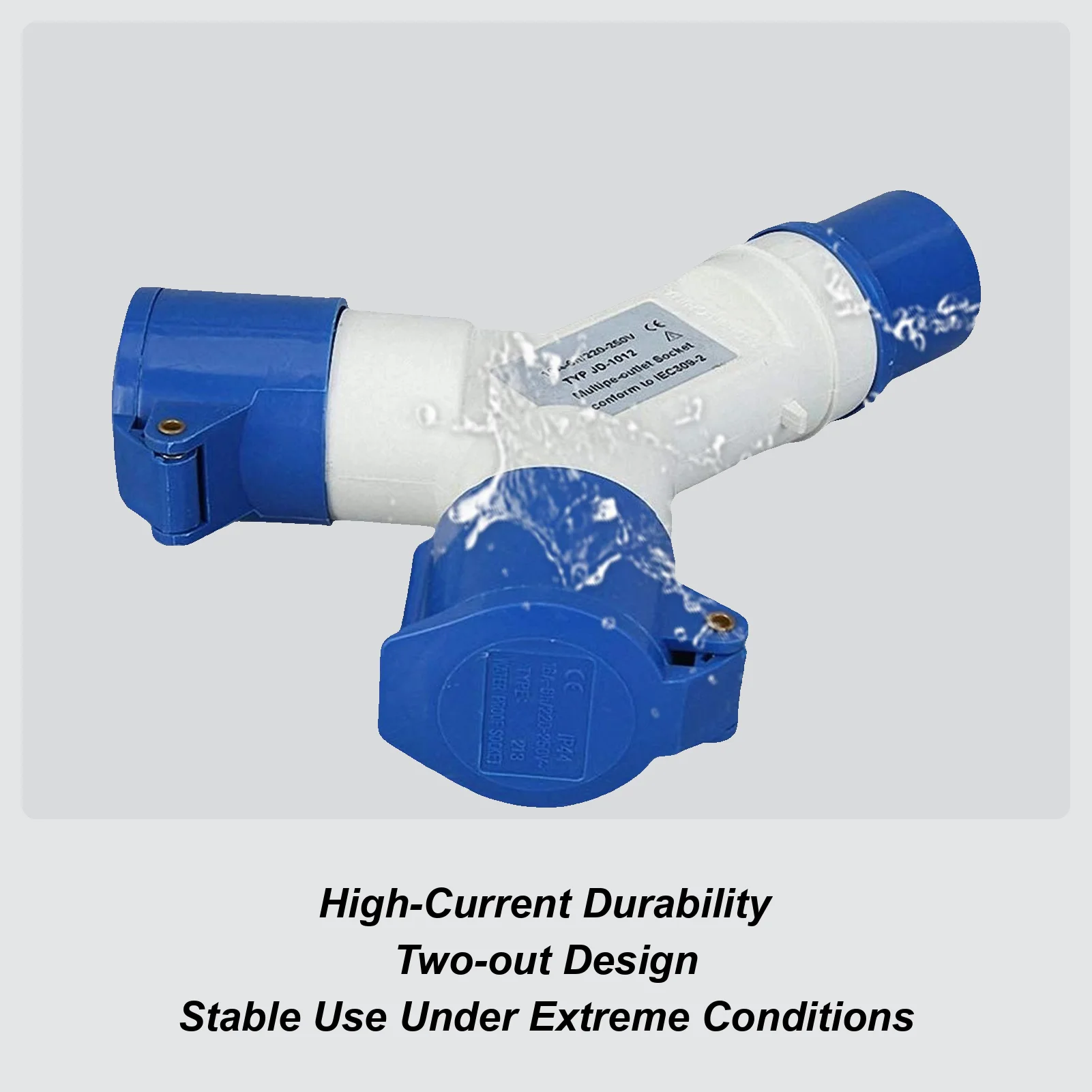 

Промышленная розетка Промышленная вилка 2-сторонний адаптер 16А Водонепроницаемые сильноточные приложения Аксессуары для заводского производства