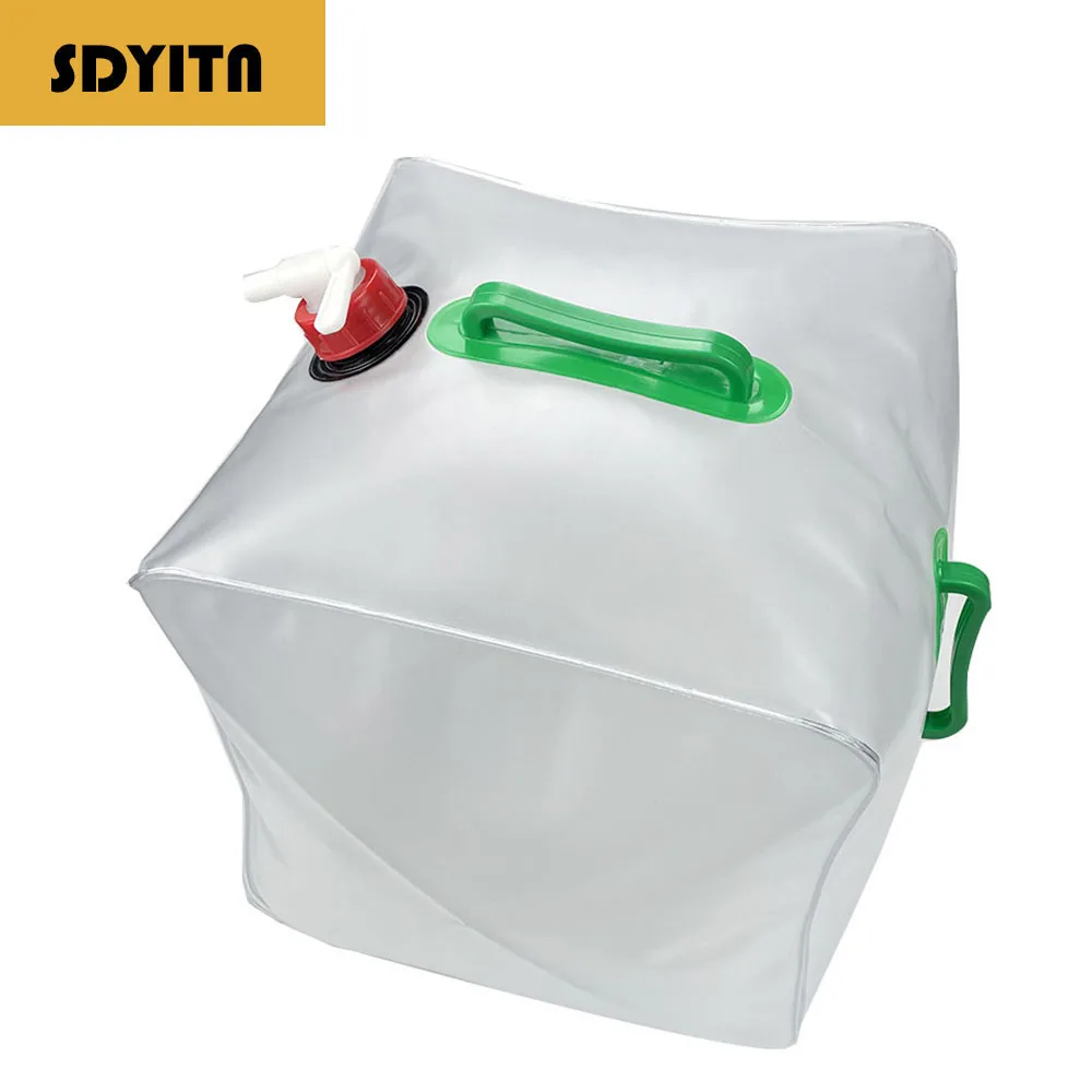 Portable PVC Water Bag for Outdoor Camping Hiking Car Washing