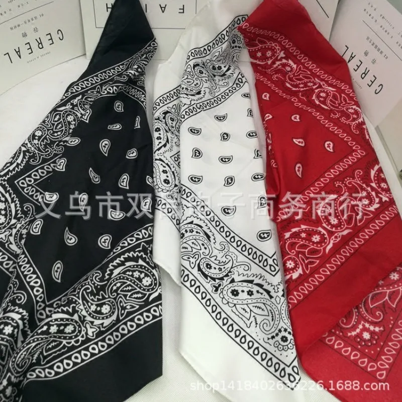 

Trendy Harajuku Print Bandana Cotton Like Scarf Hip Hop Street Dance Fashion Paisley Design