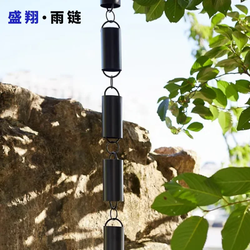 Garden decoration rain bell eaves rain guide chain drip chain gutter water diversion chain drainage rain cha