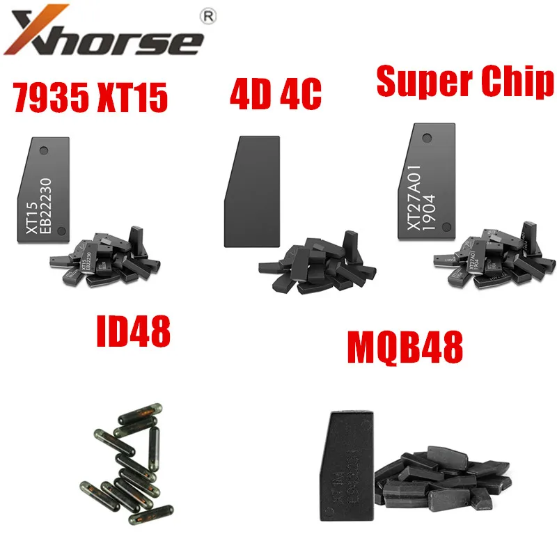 10PCS/Lot Xhorse VVDI Super Chip XT27A XT27B VVDI 7935 XT15 ID48 4D 4C Copy Chip VVDI MQB48 Transponder Chip