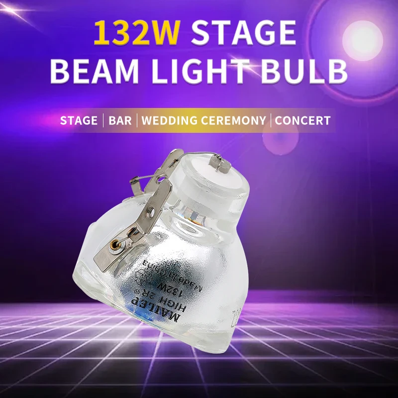 Hot sale Stage light 132W -2R Metal Halide Lamp moving beam lamp 132W-2R beam Platinum Metal Halogen Lamps Follow spot