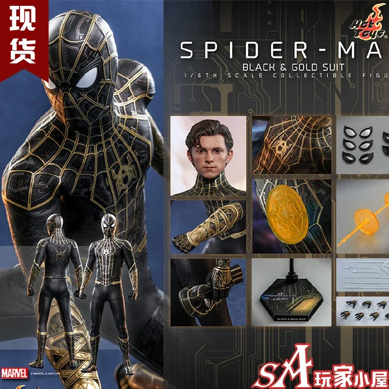 

Hottoys Ht 1/6 Mms604 Spider-man 3 Heroes Have No Return 1/6 Action Anime Figure Model Black Gold Magic Spider Man Collectable