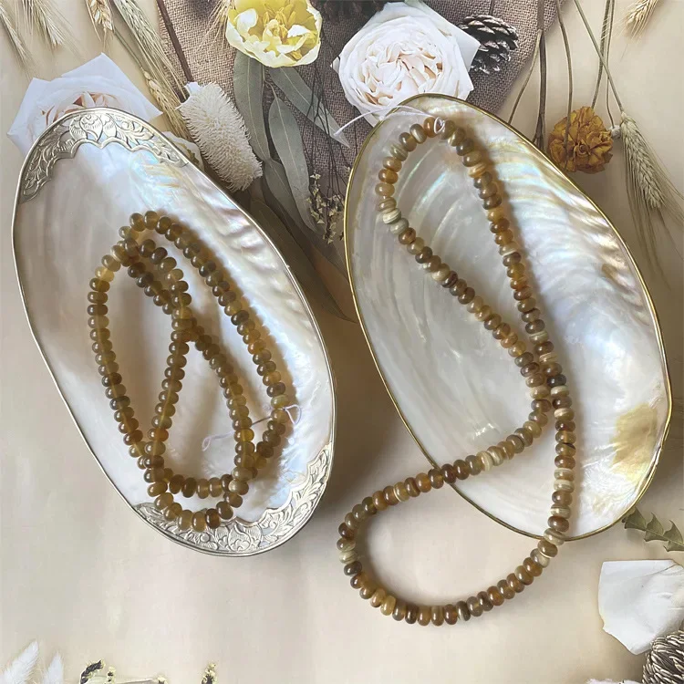 

Креативный поднос для хранения ювелирных изделий с фруктами, высококачественные красивые украшения из ракушек, домашний декор