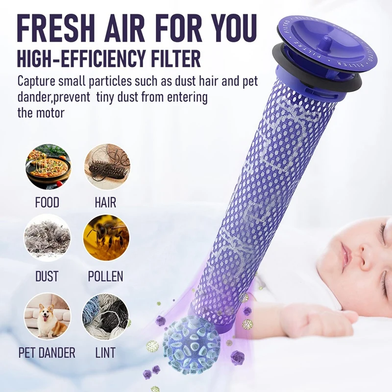 Запасные части, фильтр для беспроводного пылесоса Dyson V8 V7 с предварительным фильтром и постфильтром, заменяет деталь 965661 -01 & 967478 -01