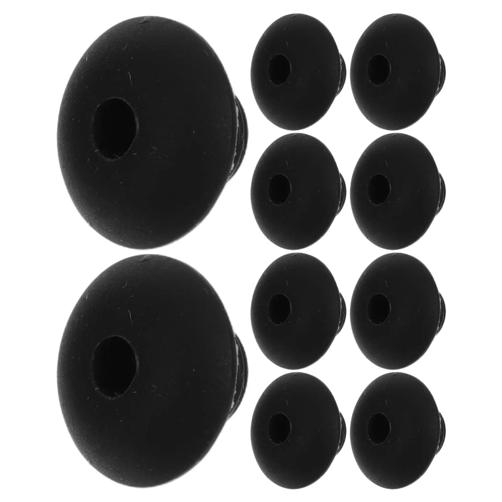 100Pcs Pegboard Hook Plugs 0.67x0.53 Black Round Rubber Stoppers Anti-Fall Locking Accessories for Pegboard Organizer