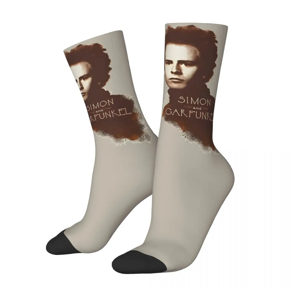 Vintage Simon And Garfunkel Singer Group Socks Comfortable Folk Rock Band Socks Harajuku Product Middle TubeSocks Small Gifts