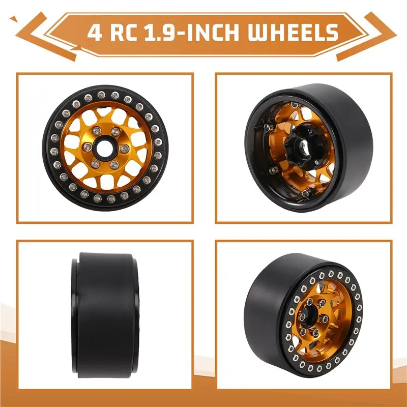 FBIL-1.9 Inch Beadlock Wheel Rim For 1/10 RC Crawler Car