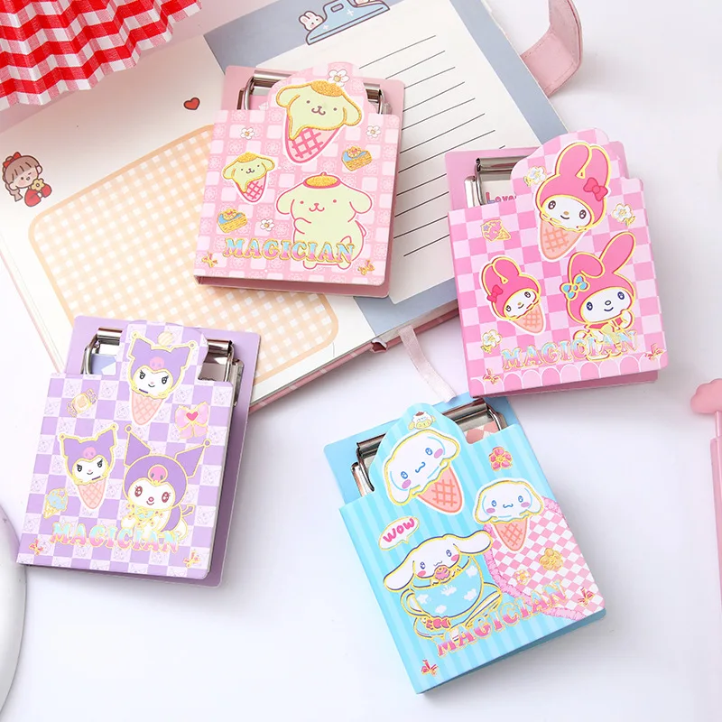 Sanrio Stationary Mini Memo Book Cute My Melody Kuromi Printing Memo Pad Writing Pads Students Office Learning Supplies