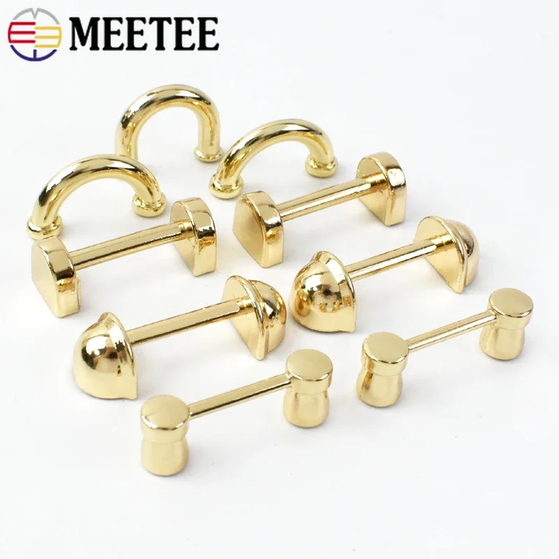 10pcs Hardware per bagagli arco ponte connettore gancio fibbia in metallo per borsa borsa a forma di U maniglia metallica parti accessori