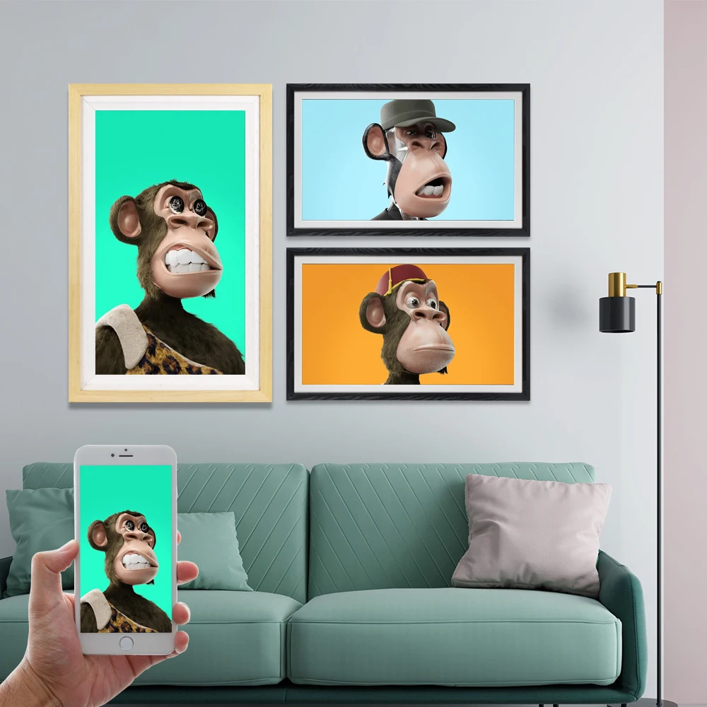 43 Inch Digital Art & Photo Frame with Wi-Fi Anti-Glare Screen Wall-Mounted 2GB+16GB Storage HD NFT Smart Frame