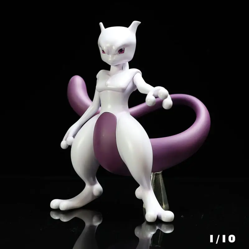 카툰 포켓몬 1/10 GK 레진 뮤츠 애니메이션 액션 피규어 모델 장난감 생일 선물