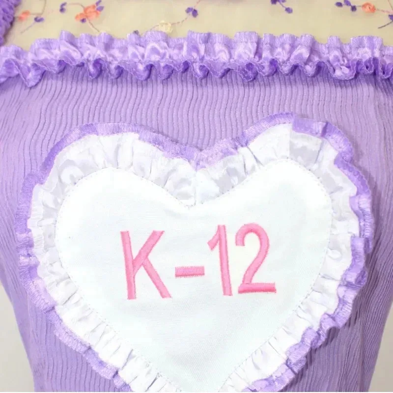 映画 K-12 コスプレ衣装フルセットピンクパープルドレス制服スーツ女性のための衣装ハロウィンカーニバルパーティー服ロールプレイ