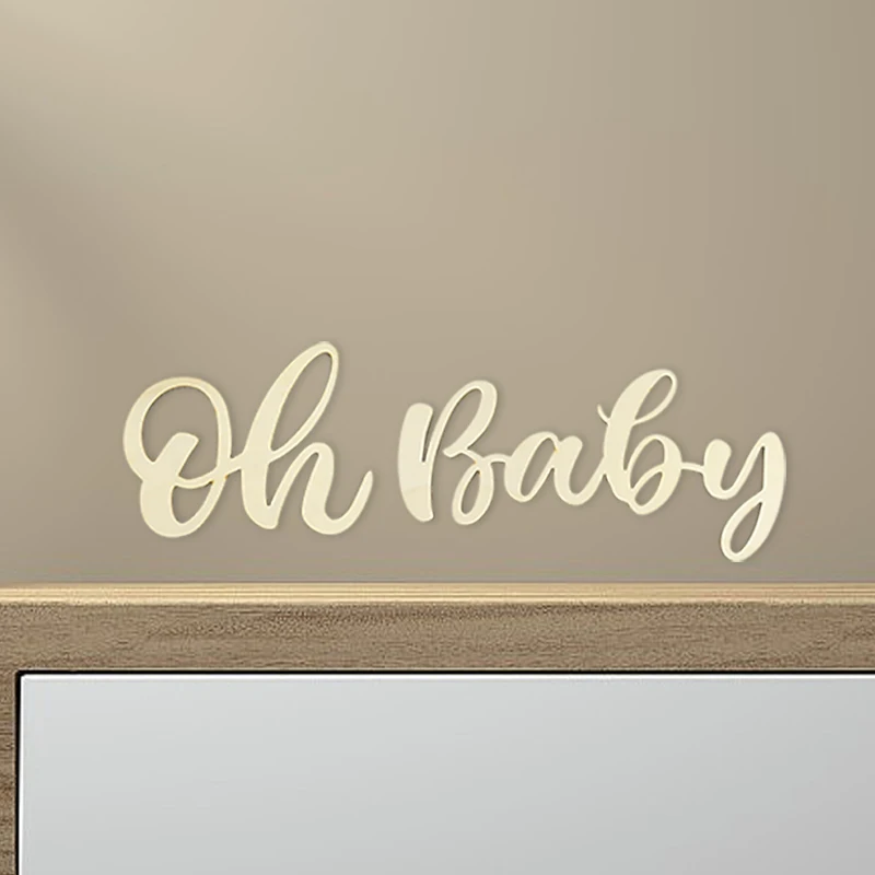 

Oh Baby Wooden Letter String Baby Shower Decoraion Birthday Party Wall Sticker Decoration Gender Reveal Party Wall Sign Supplies