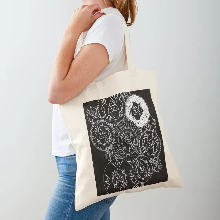 

La Dispute Mandala Tote Bag personalized tote bag Canvas stote bag custom bags Women's beach bags
