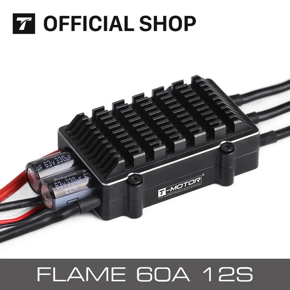 

T-MOTOR FLAME 60A 12S V2.0 Multi-Rotor UAVs ESC Electronic Speed Controller(6-12s 600HZ NO BEC) Waterproof Esc for Uav Drone DIY