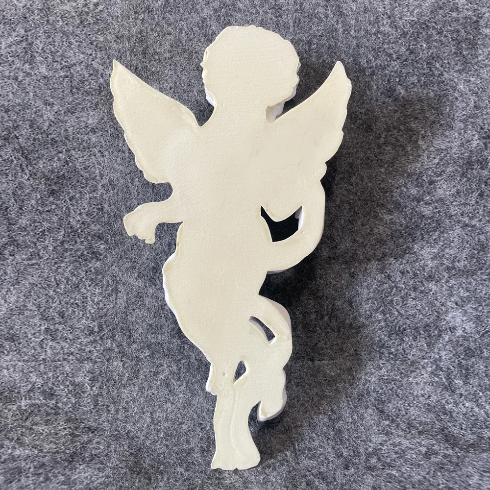 PU Carved Background Relief Decoration Polyurethane Material Wall Sticker Cherub Non-Gypsum Lightweight Model Cherub