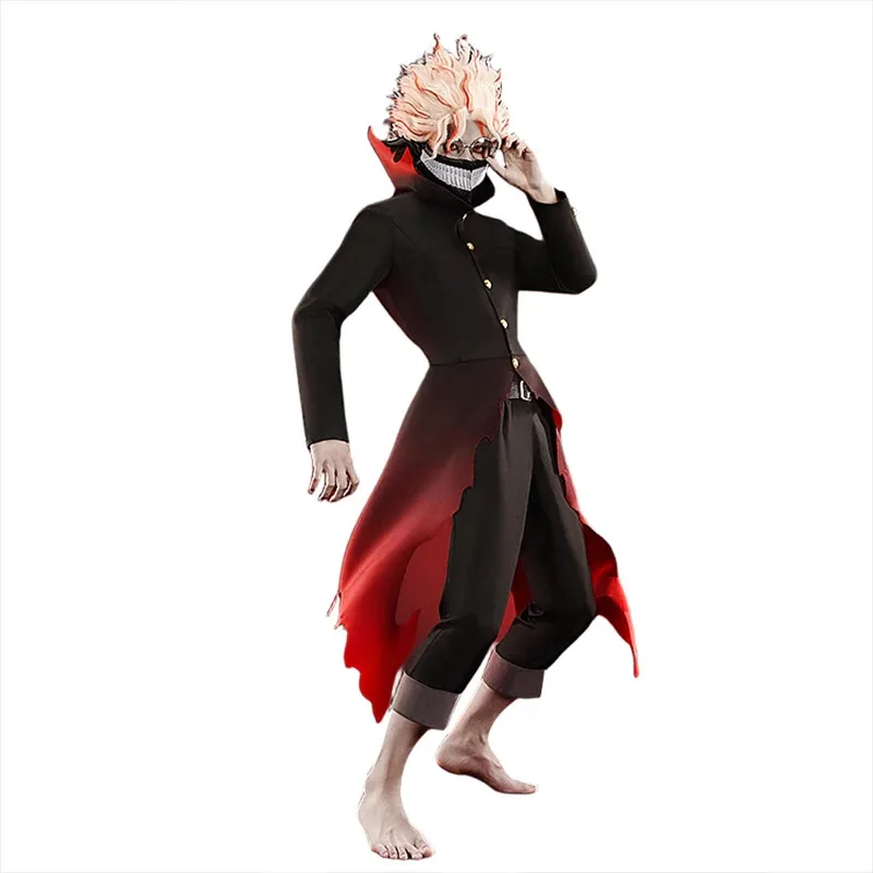 

/Ken Takakura Costume Anime Dandadan 【S-2XL】DokiDoki-R Men Black Suit Okarun Cosplay Mask Glasses Plus Sizec;8,k'5;h.