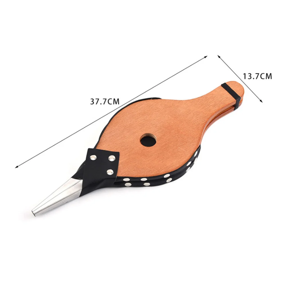 

Manual Wooden Blower Portable Compact Outdoor Barbecue Tool Wood Bellows Air Blower for Fireplace Wood Bellows