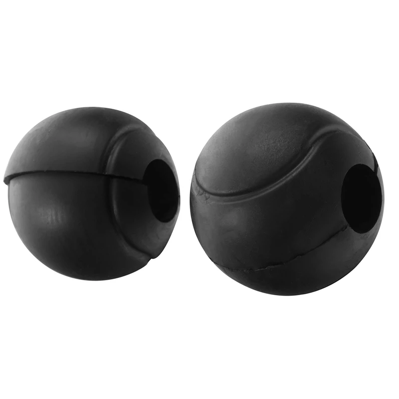 Motorcycle 2PCS 24Mm-32Mm Engine Guard Crash Bar Protector Rubber Ball Black For Yamaha Honda