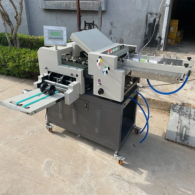 2025 Latest Design Automatic Industrial Advertising Large Leaflet 1/2 1/4 Book Paper Office Paper Cross Folding Machine