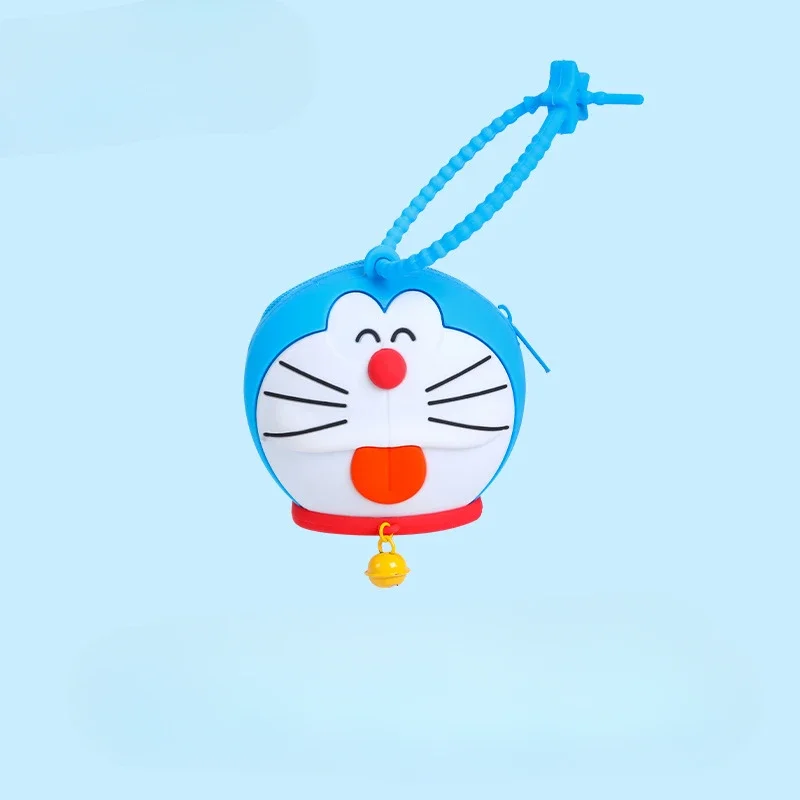 Kawaii Doraemons Kids Mini Coin Purse Children Cute Circular Wallet Cartoon Creative Money Bag Pendant Accessories Gifts