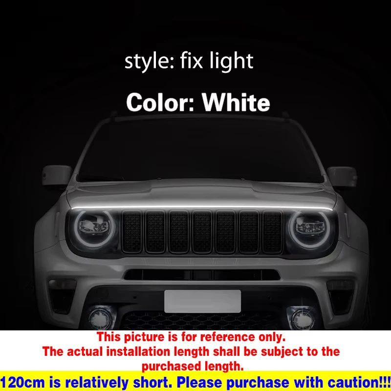 1pcs For Jeep Renegade 2015-2021 LED Daytime Running Light DRL 12V