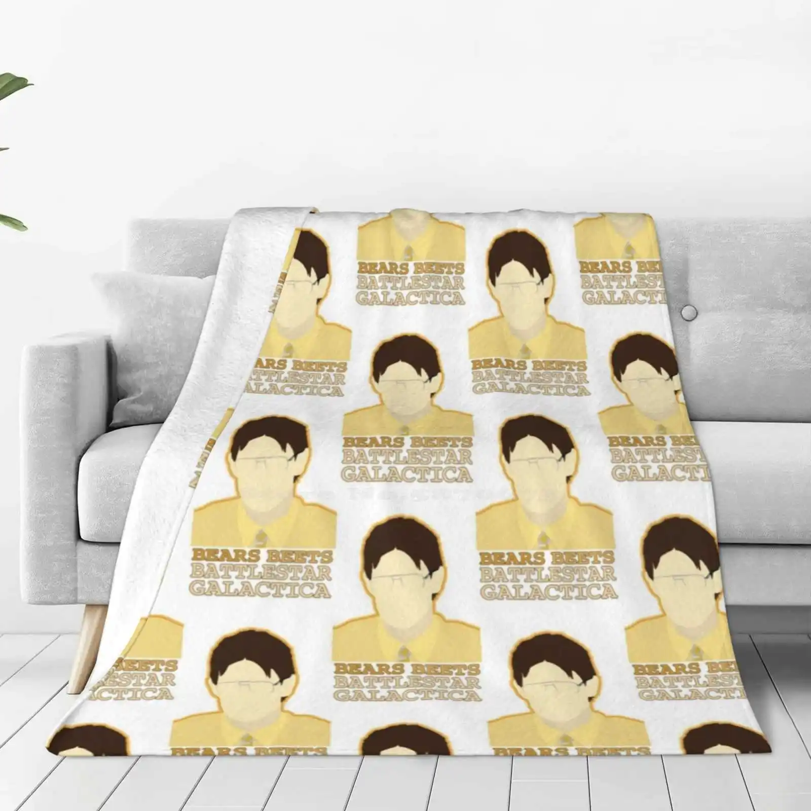 Bears Beets Air Conditioning Soft Blanket Theoffice The Office Minimalist Jim Halpert Bears Beets Battlestar Galactica Dwight