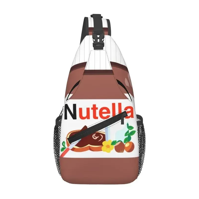 

Custom Nutellas Chocolate Crossbody Sling Backpack Men Custom Shoulder Chest Bag for Travel Hiking Daypack
