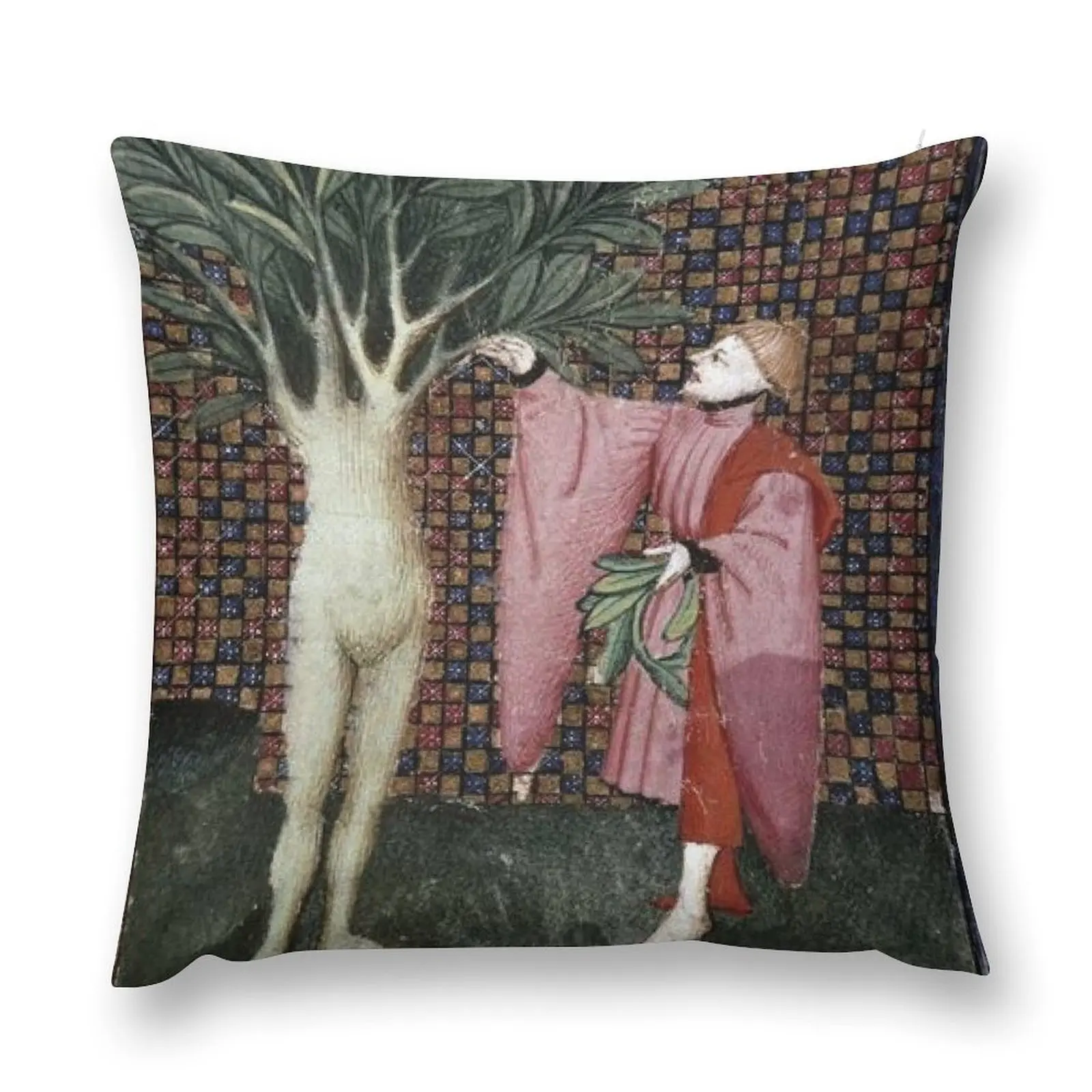 Medieval tapestry mandrake Throw Pillow Pillow Decor Room decorating items pillow