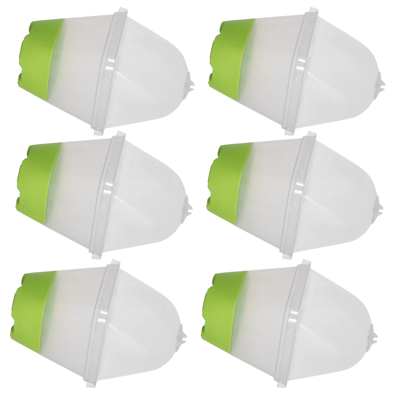 

6Pcs Clear Nursery Pots with Humidity Domes for Seedling Starter Trays Plant Propagation Small Plastic Pots with Drainage Holes