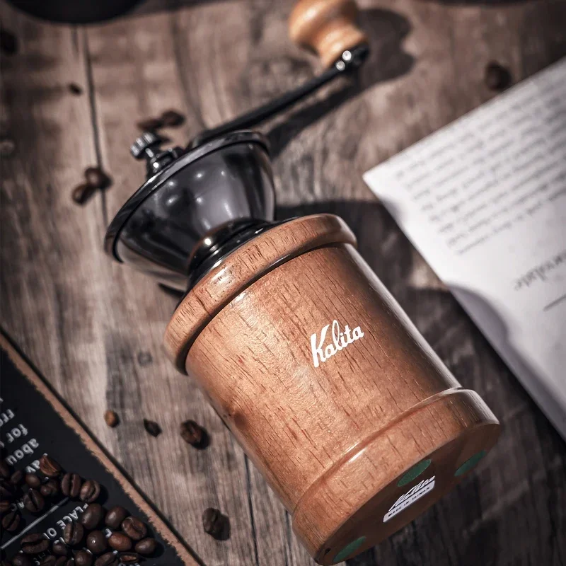 Retro Solid Wood Coffee Grinder, Iron Core, Adjustable Thickness, Manual Grinder, Lasting Aroma, Stylish Coffee Grinder