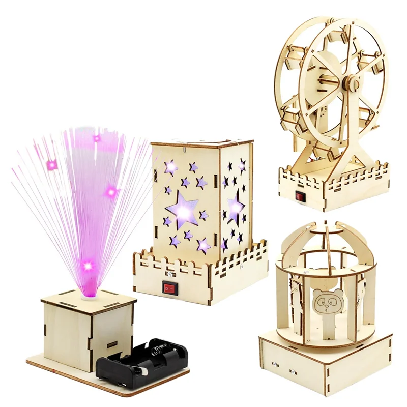 

A19Q-Wooden Building , Activities Projects 3D Puzzles Music Box, Christmas Birthday Crafts Gift For Boys Girls