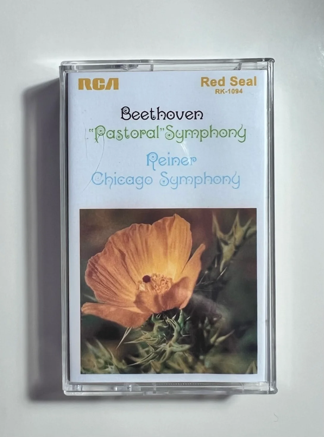 Cassette Clásico de Música de Beethoven Reiner, Álbum Sinfonía Pastoral, Andante Molto Mosso, Casetes para Cosplay, Walkman, Bandas Sonoras para Auto, Caja