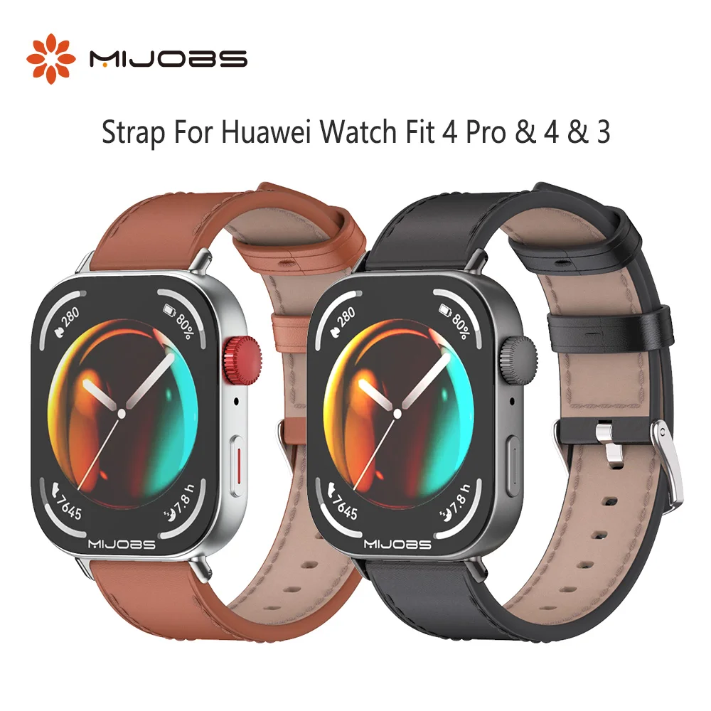 حزام ساعة لهاتف هواوي فيت 4 برو 4 3 حزام ساعة جلدي لهواوي فيت 4 برو حزام لساعة هواوي فيت 3 ملحقات