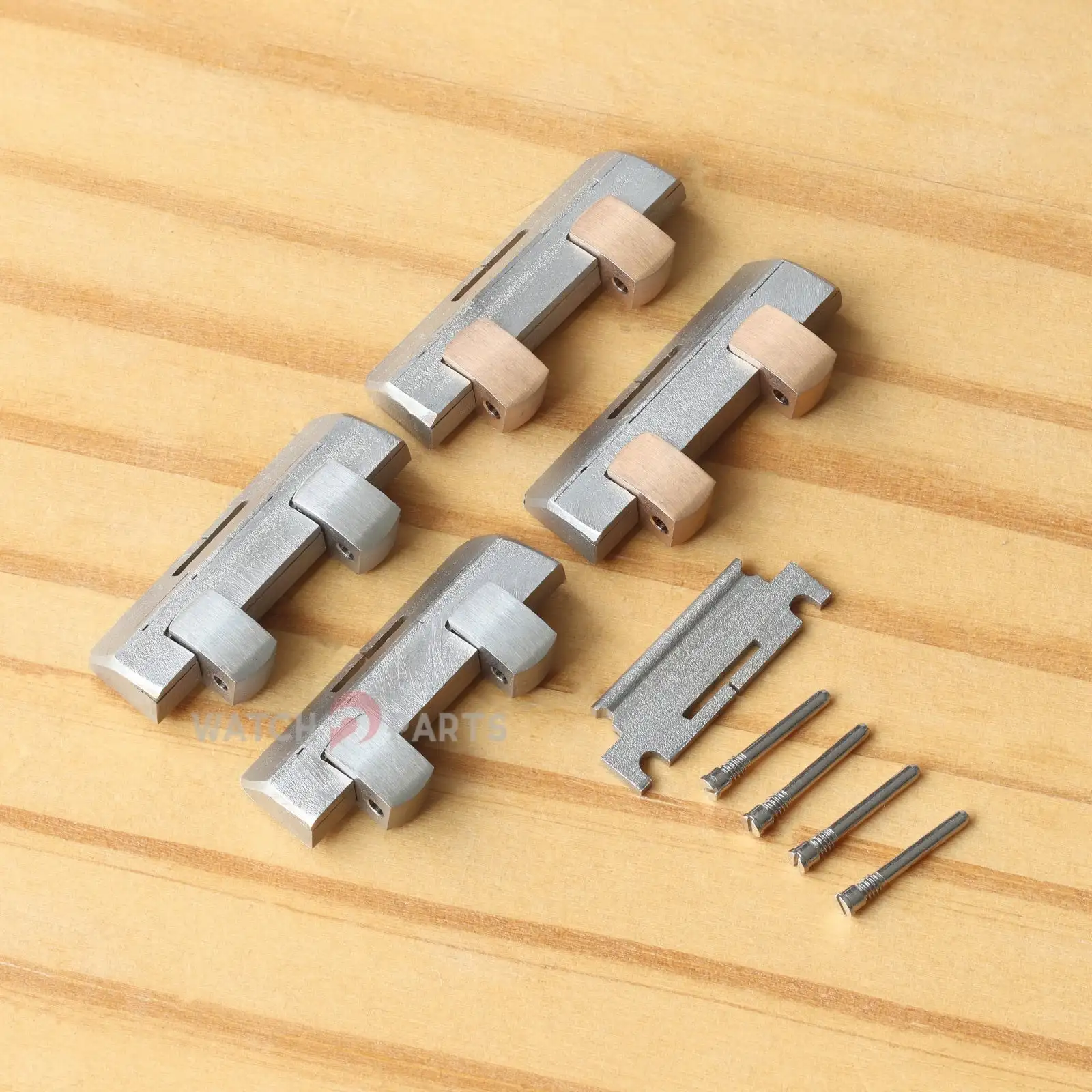 Watch Strap Inserts+Quick Release Component+Screw Pin for Audemars Piguet AP Royal Oak Offshore 42mm Watch Leather Band