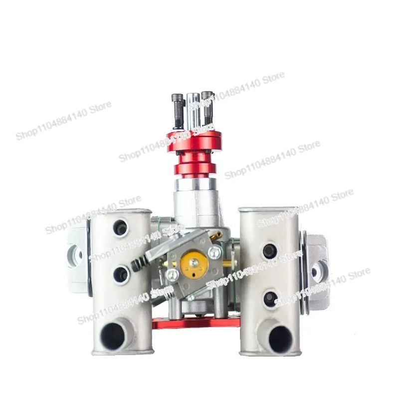 

For RCGF 40CC T Twin Cylinder Gasoline Engine Two Stroke with Muffler/Ignition/Spark Plug