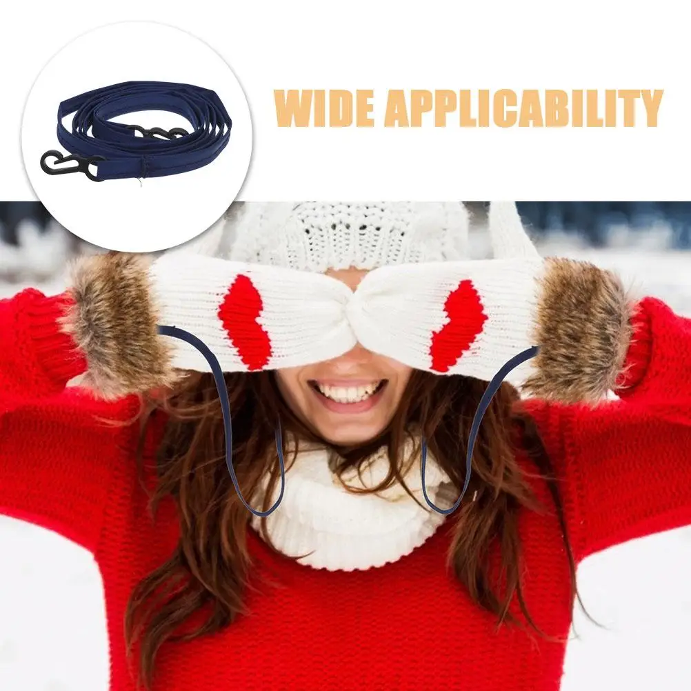 2 Pcs Glove Lanyard Elastic Mitten Clips Kids Toddler Gloves Holder Skiing Winter Accessories Lightweight Portable Soft