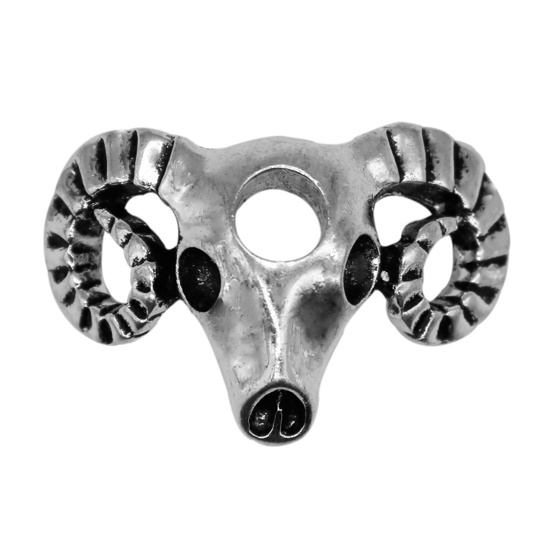 Alloy Ram Head Dreadlock Hair Accessories DIY Braid Extension Rings Pendants Durable Rustproof for Home Party