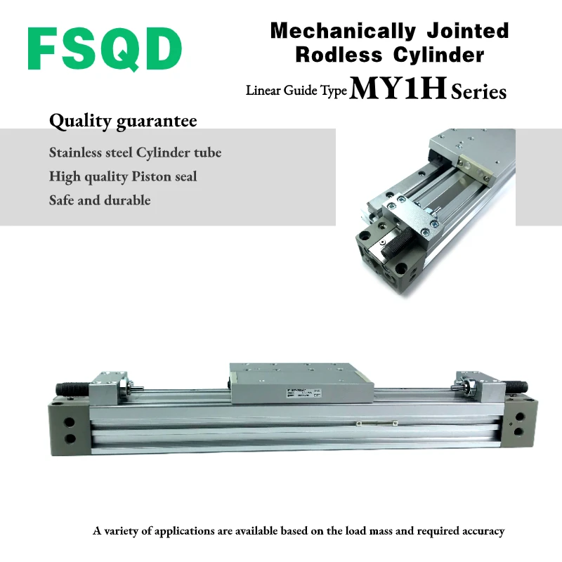 

Rodless Cylinder MY1H Series Linear Guide Type MY1H40G-100 200 300 400 500 600 700 800 900 1000 A L H unit SMC type