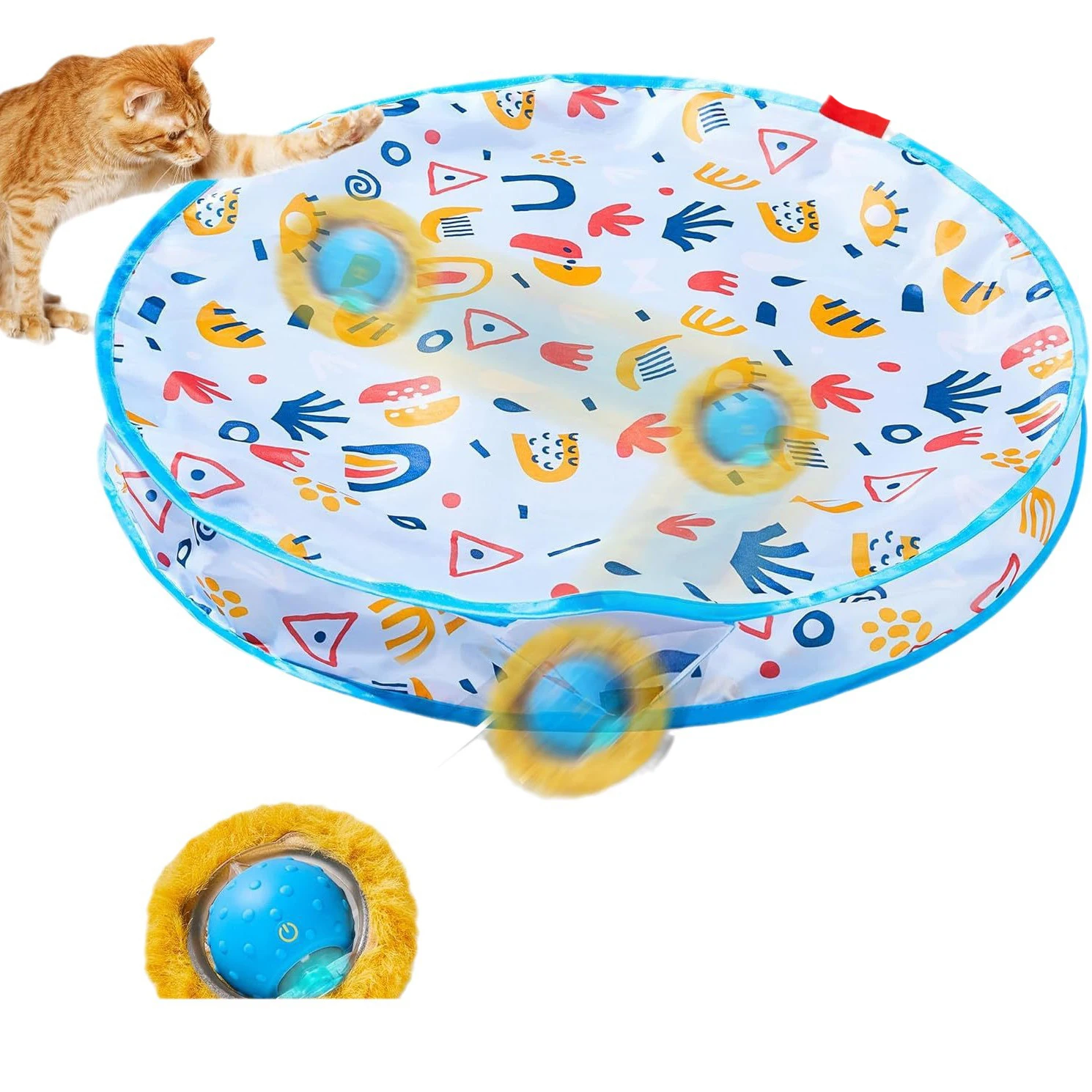 Interactive Cat Toy Captivates Cats With Irregular Movements And Engaging Blanket Play Experience