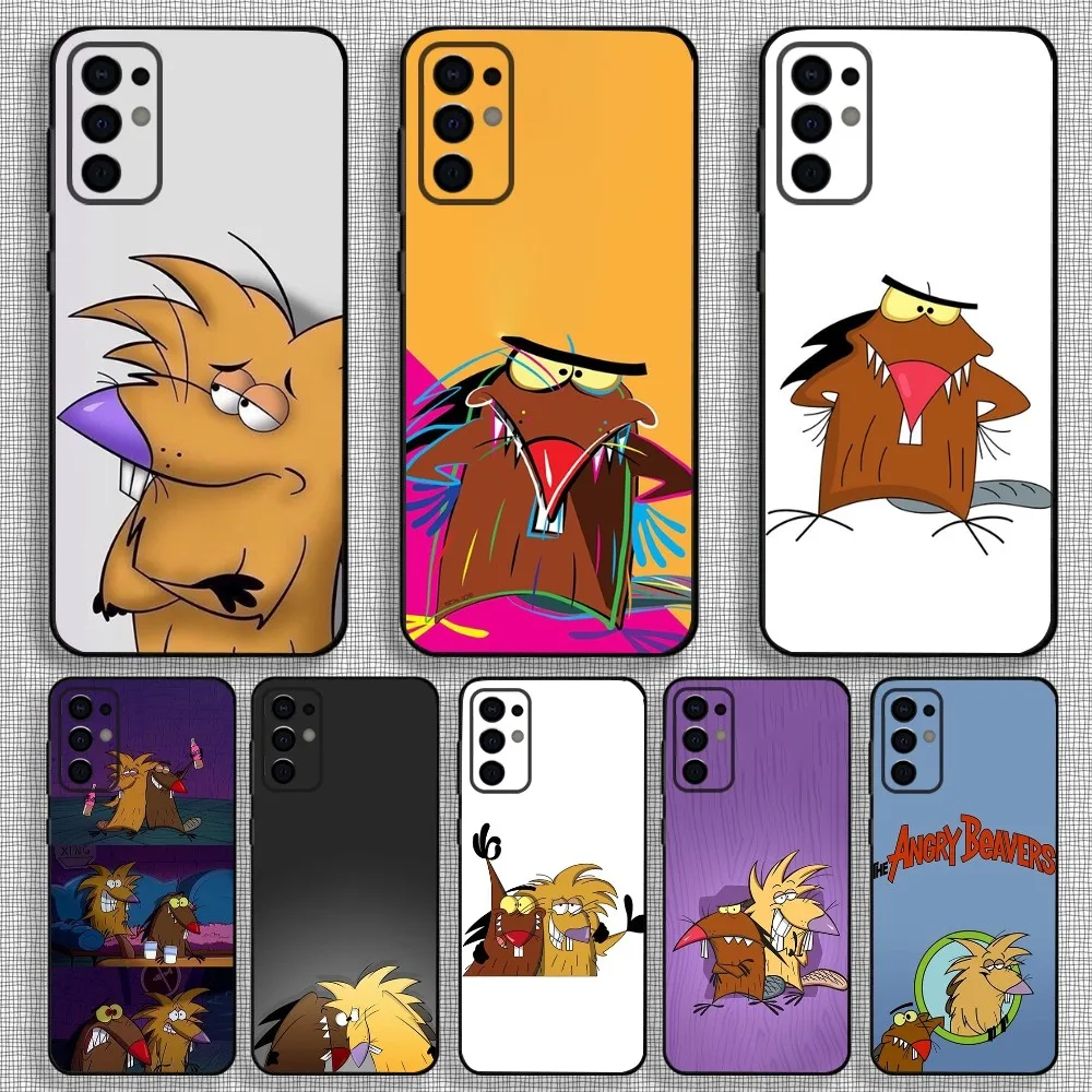 The A-Angry Beavers Phone Case For Samsung S24,S21,S22,S23,S30,Ultra,S20,Plus,Fe,Lite,Note,10,9,5G Black Soft Cover